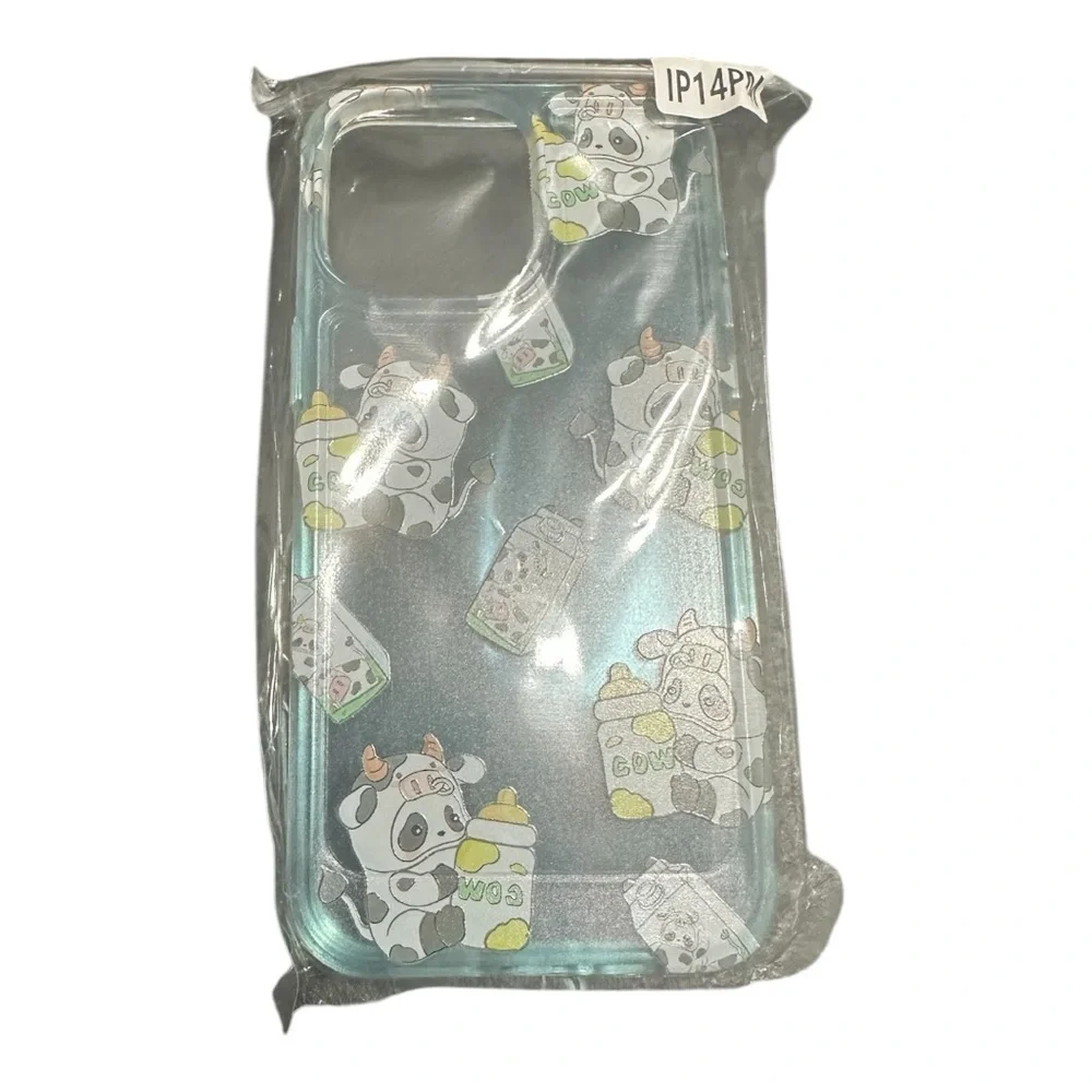 Cute Cow Pattern iPhone 14 Pro Max Case